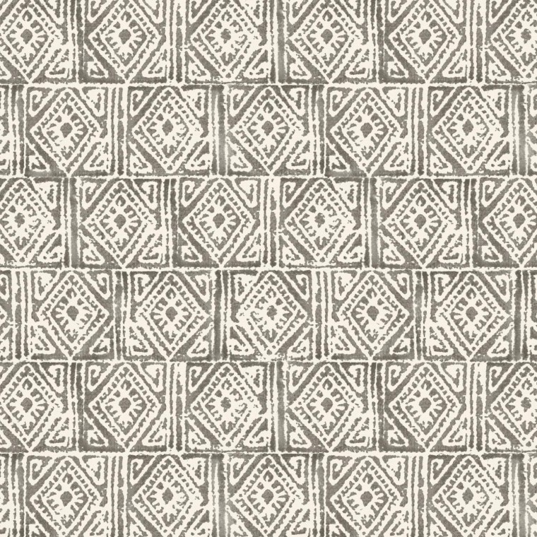 Ellora Graphite Printed Cotton Fabric