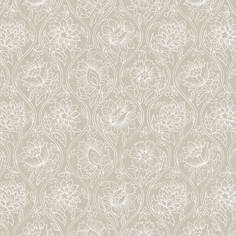 Lotus Linen Printed Cotton Fabric