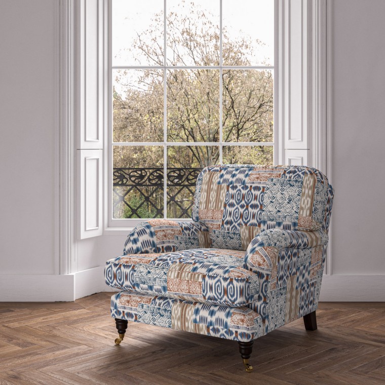 furniture bliss chair kantha indigo print lifestyle