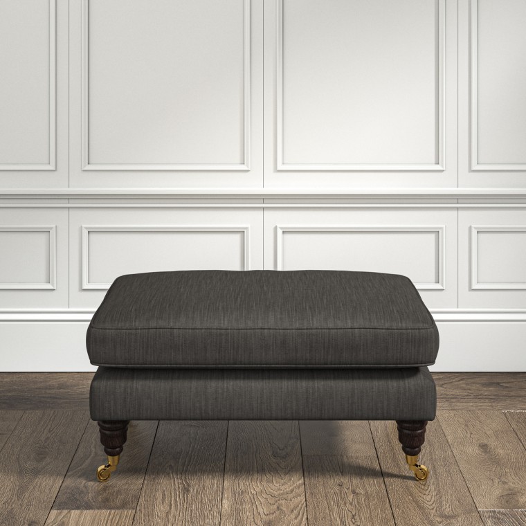 furniture bliss footstool amina charcoal plain lifestyle
