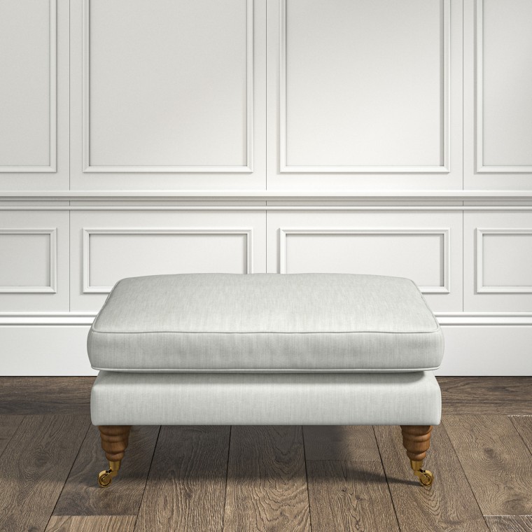 Bliss Footstool Amina Mineral | The Pure Edit