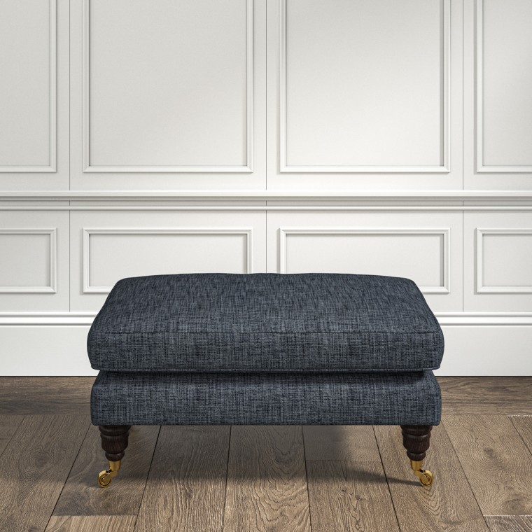 furniture bliss footstool kalinda indigo plain lifestyle