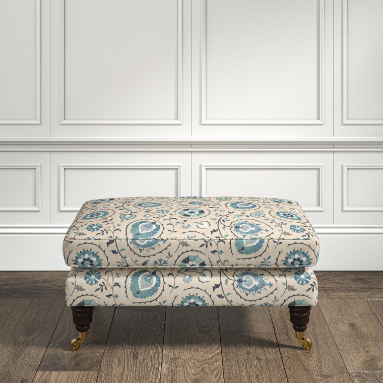 furniture bliss footstool shimla azure print lifestyle