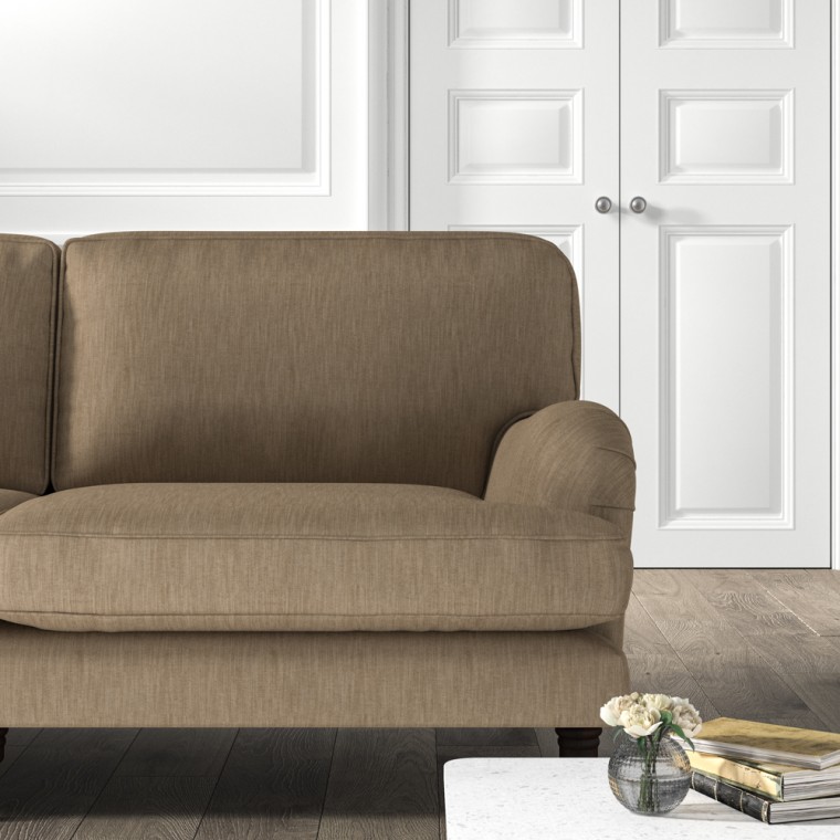 furniture bliss medium sofa amina mocha plain lifestyle
