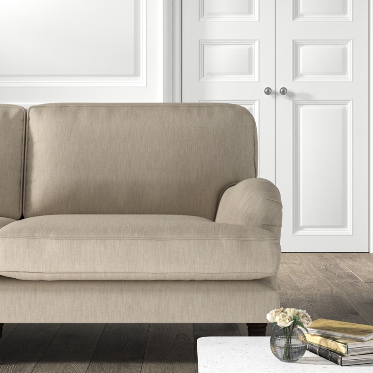 furniture bliss medium sofa amina taupe plain lifestyle
