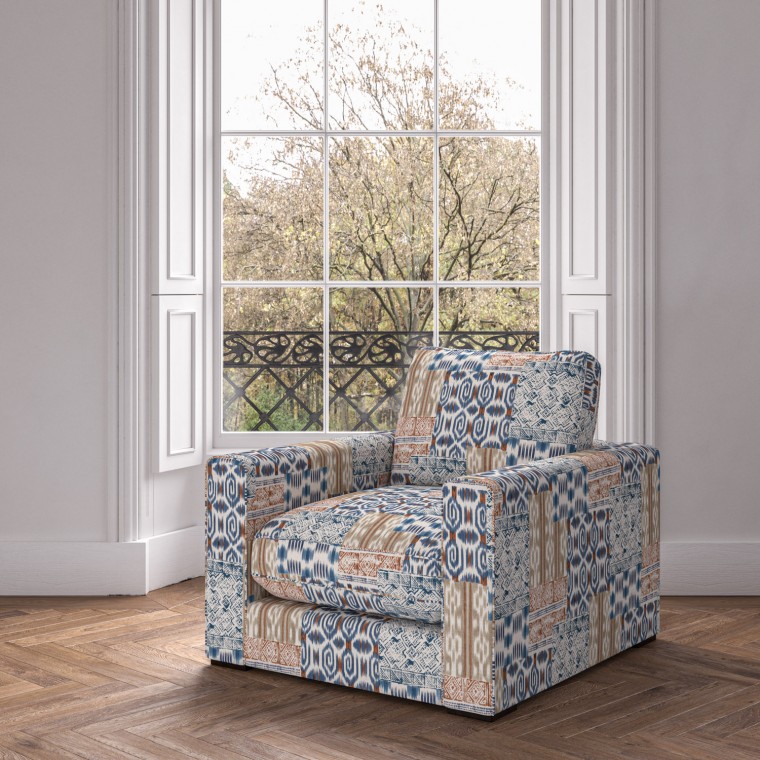 furniture cloud chair kantha indigo print lifestyle