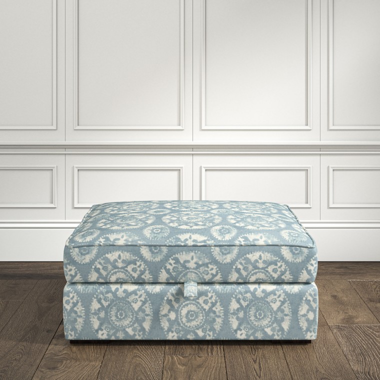 furniture cloud storage footstool nubra denim print lifestyle