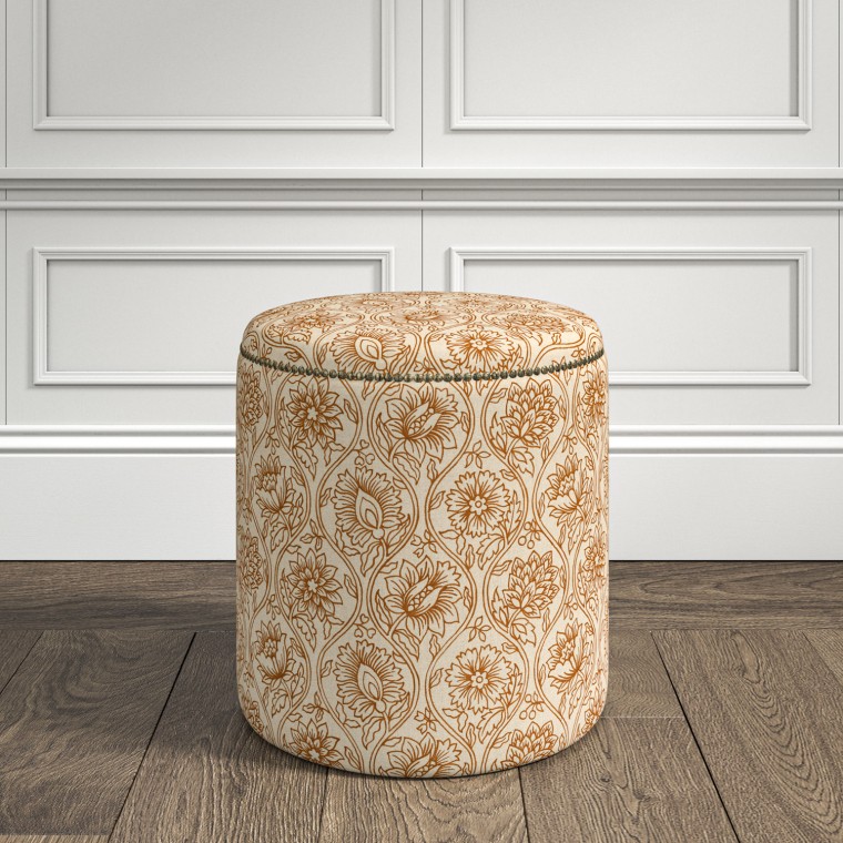 furniture malpaso footstool lotus ginger print lifestyle