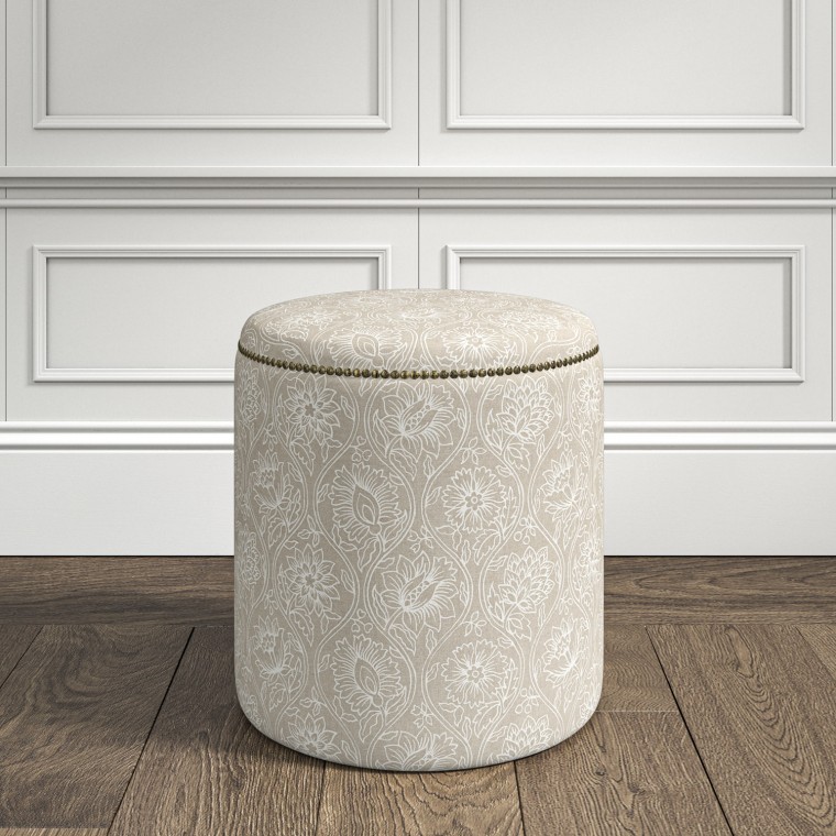 furniture malpaso footstool lotus linen print lifestyle