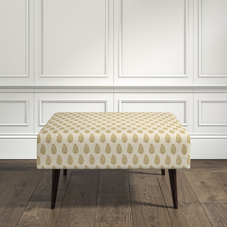 furniture ombu footstool indira ochre print lifestyle