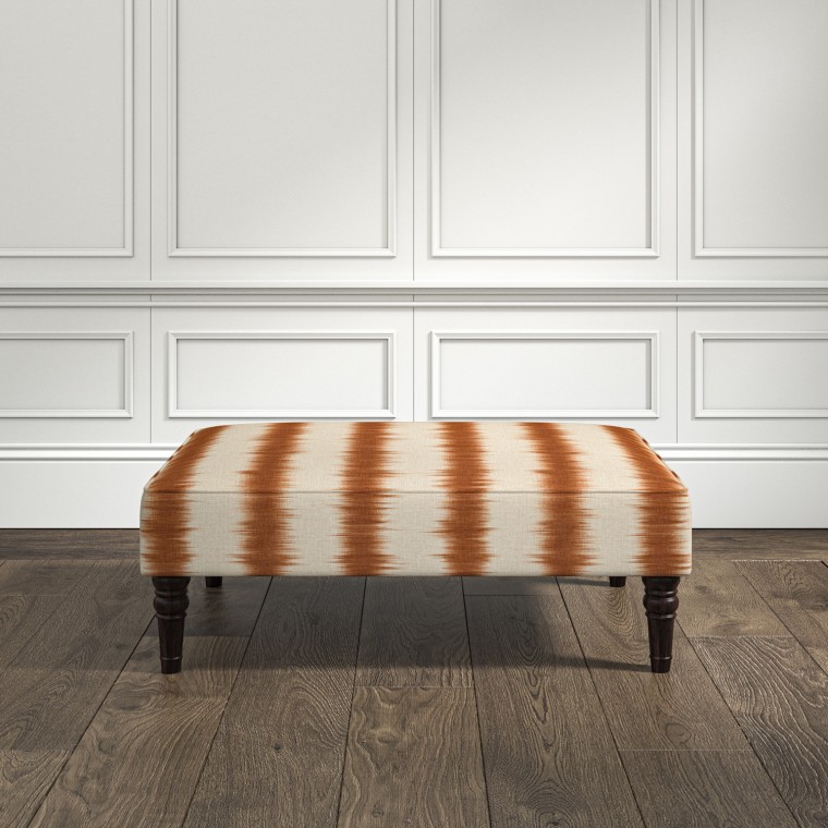 furniture savannah medium footstool aarna rust print lifestyle
