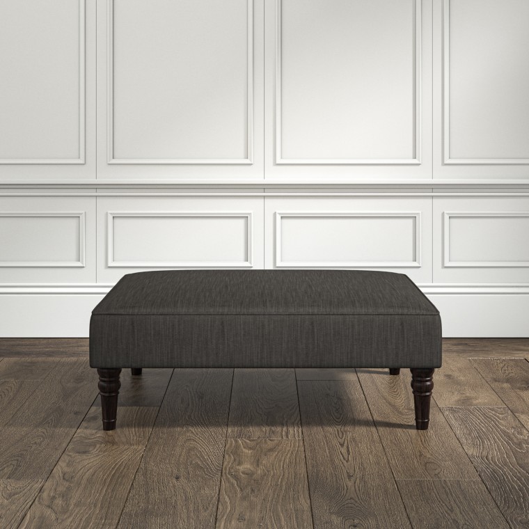 furniture savannah medium footstool amina charcoal plain lifestyle