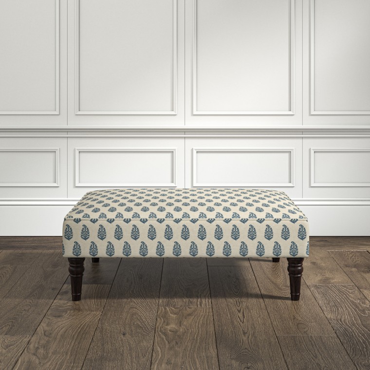 furniture savannah medium footstool indira indigo print lifestyle
