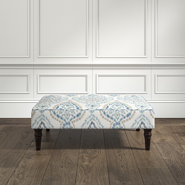 furniture savannah medium footstool suhani azure print lifestyle
