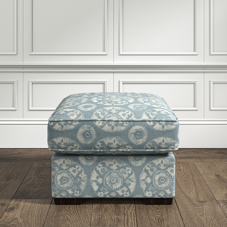 furniture vermont fixed ottoman nubra denim print lifestyle