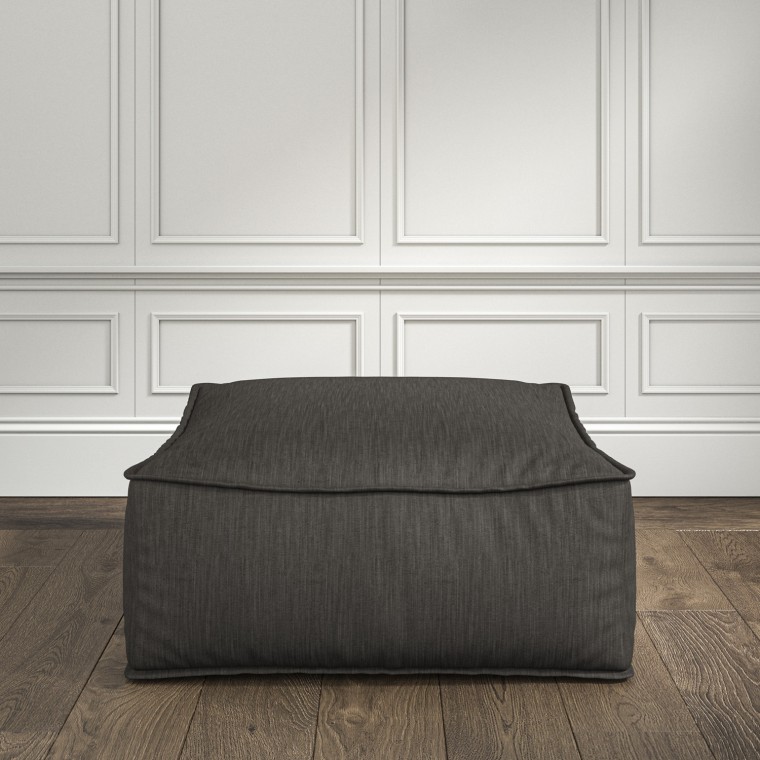 furniture zen pouffe amina charcoal plain lifestyle