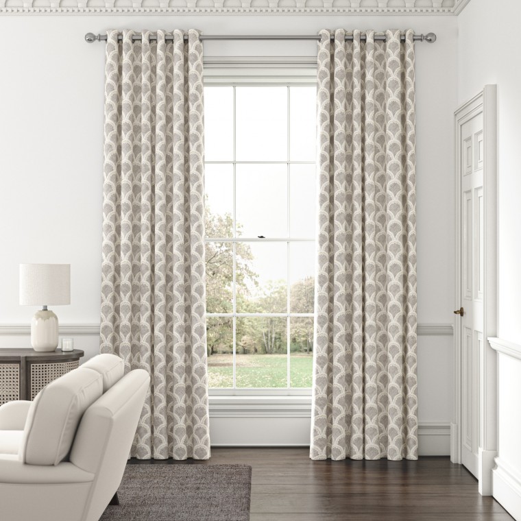 Moussine Charcoal Curtains