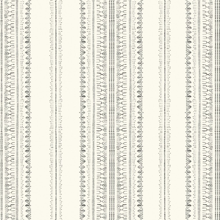 Wallpaper Bodo Stripe Charcoal Flat