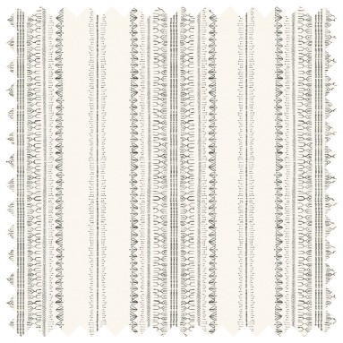 Fabric Bodo Stripe Charcoal Print Swatch