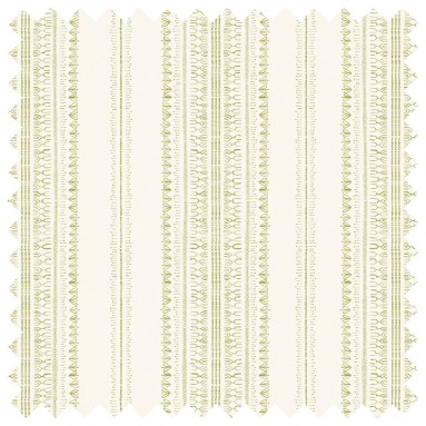 Fabric Bodo Stripe Willow Print Swatch
