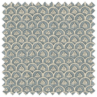 Devi Aqua Printed Cotton Fabric