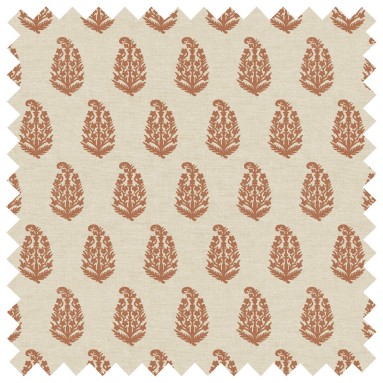 Fabric Indira Rust Print Swatch
