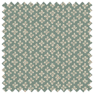 Sikar Teal Printed Cotton Fabric