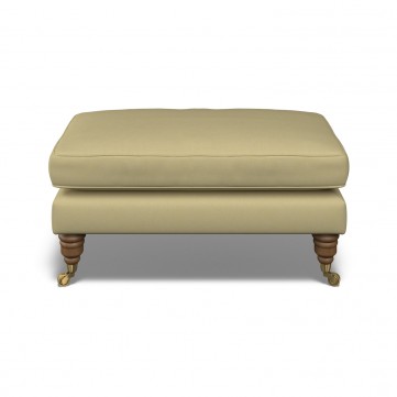 furniture bliss footstool shani moss plain front