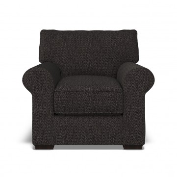furniture vermont fixed chair safara charcoal weave front