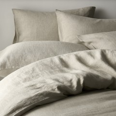 Pure Linen Natural Bedding Set Detail