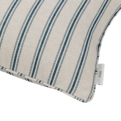 cushion aline indigo self piped edge detail