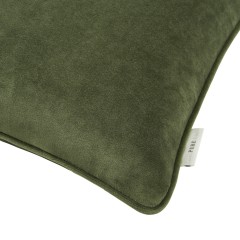 cushion cosmos olive self piped edge 50 detail