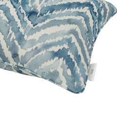 Kelim Ocean Printed Cotton Cushion 55cm x 38cm