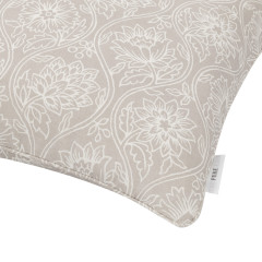 Lotus Linen Printed Cotton Cushion 43cm x 43cm