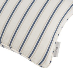 cushion malika indigo self piped edge detail