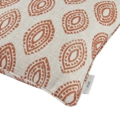 cushion marra persimmon self piped edge detail