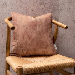 Namatha Rust Printed Cotton Cushion 43cm x 43cm