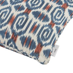 cushion odisha indigo self piped edge detail