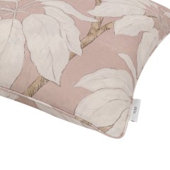 cushion pondicherry old rose self piped edge detail