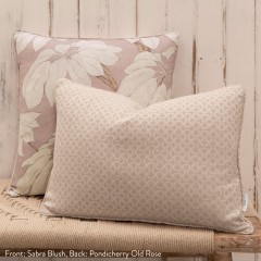 Sabra Blush Woven Cushion 55cm x 38cm