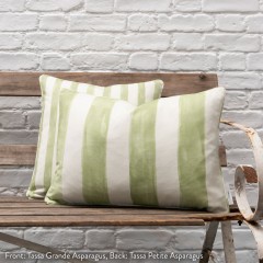 Tassa Grande Asparagus Printed Cotton Cushion 55cm x 38cm