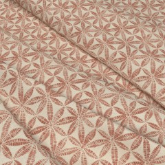 Fabric Bandhani Rust Print Wave