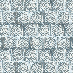 Fabric Ellora Marine Print Flat