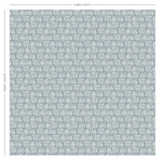 Ellora Marine Printed Cotton Fabric