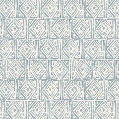 Fabric Ellora Steel Blue Print Flat