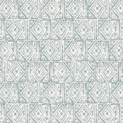 Fabric Ellora Steel Blue Print Flat