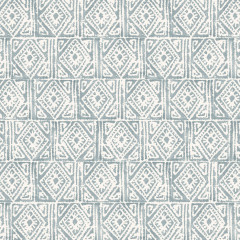 Ellora Steel Blue Printed Cotton Fabric