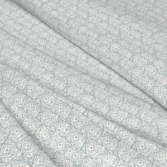 Fabric Ellora Steel Blue Print Wave