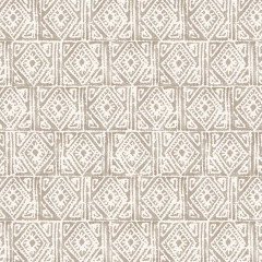 Ellora Taupe Printed Cotton Fabric