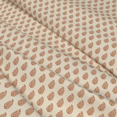 Fabric Indira Rust Print Wave